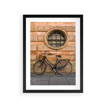 Plakat w ramie 50x70 - Holenderska Ikona - rower, Holandia - rama czarna