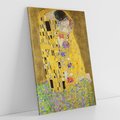 Obraz na płótnie 70x100 - "Pocałunek" (1907–1908) Gustav Klimt - Reprodukcja - reprodukcja, obraz na płótnie