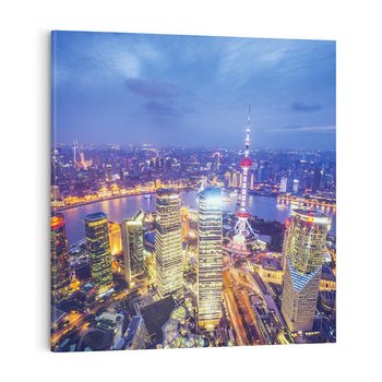 Obraz na płótnie 30x30 - Shanghai: Mocnowieżowce Azji - Shanghai, Chiny
