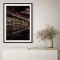 Plakat bez ramy 50x70 - Most na nocnym horyzoncie - most, noc