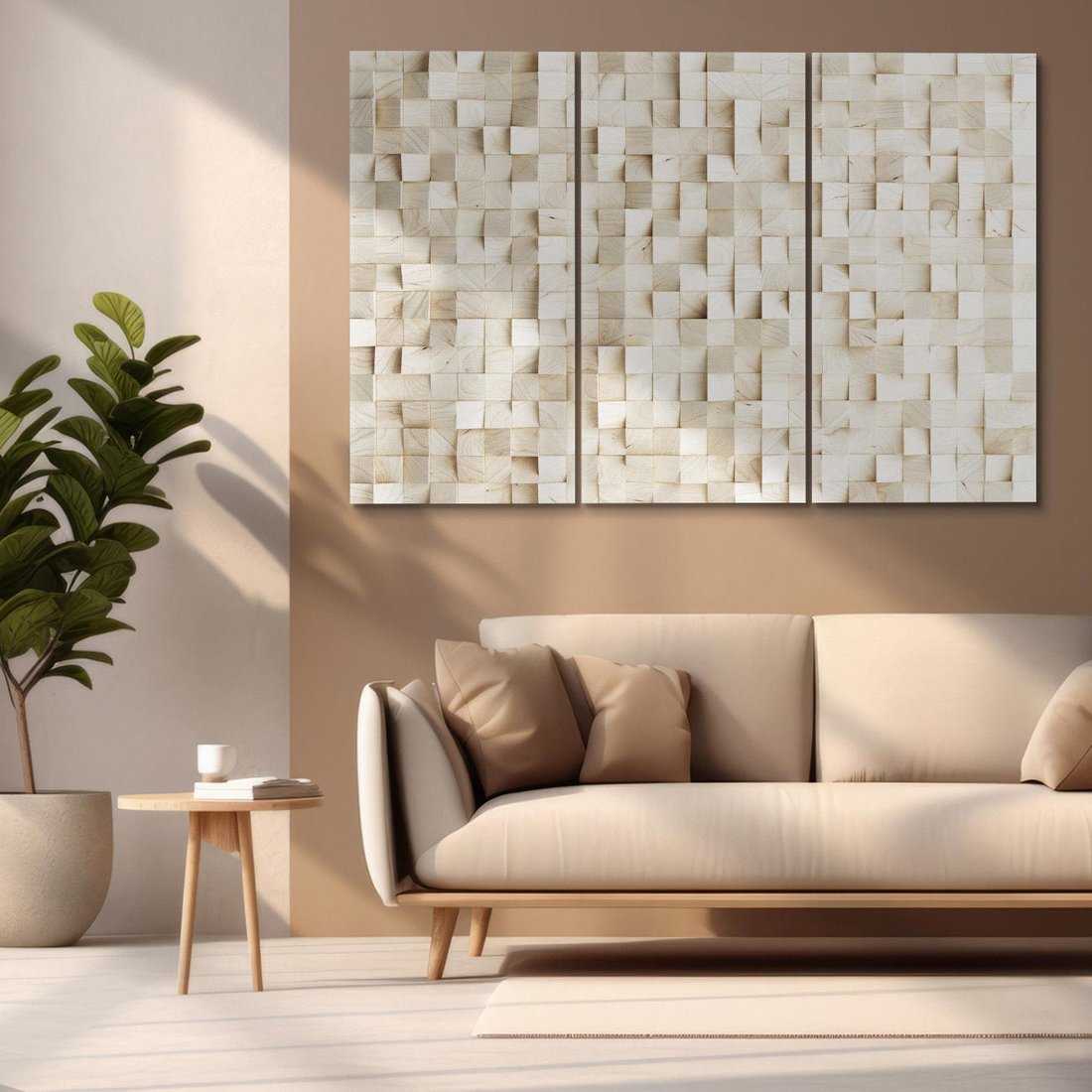 Obraz na płótnie 120x80 - Geometryczne 3D: Abstrakcyjna Harmonia - geometryczne, 3D