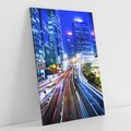 Obraz na płótnie 50x70 - Nocne Światła Miasta - noc, miasto