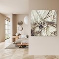 Obraz na płótnie 60x60 - Lekkie dmuchawce - dmuchawce, krople