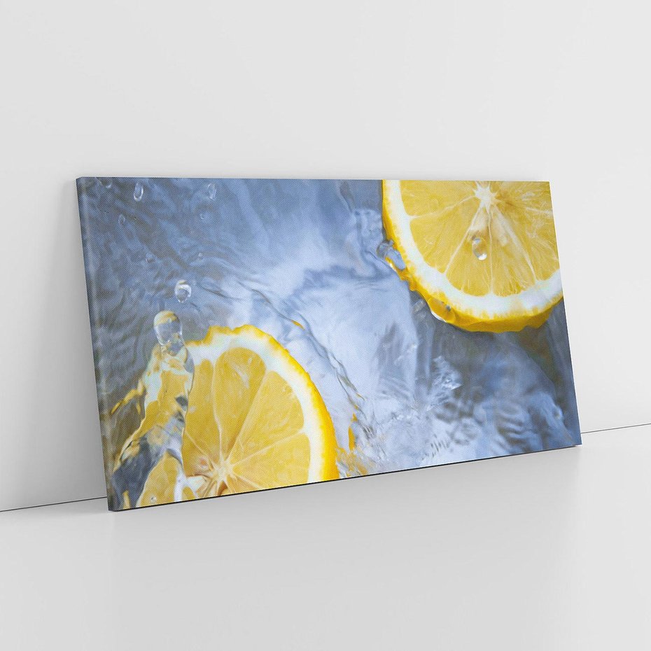 Obraz na płótnie 120x60 - Cytryny Kwasowa Świeżość - cytryny, owoce