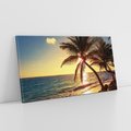 Obraz na płótnie 120x60 - Rajski Widok - zachód słońca,