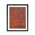Plakat w ramie 40x50 - Mur z Cegieł - cegły, mur - rama czarna