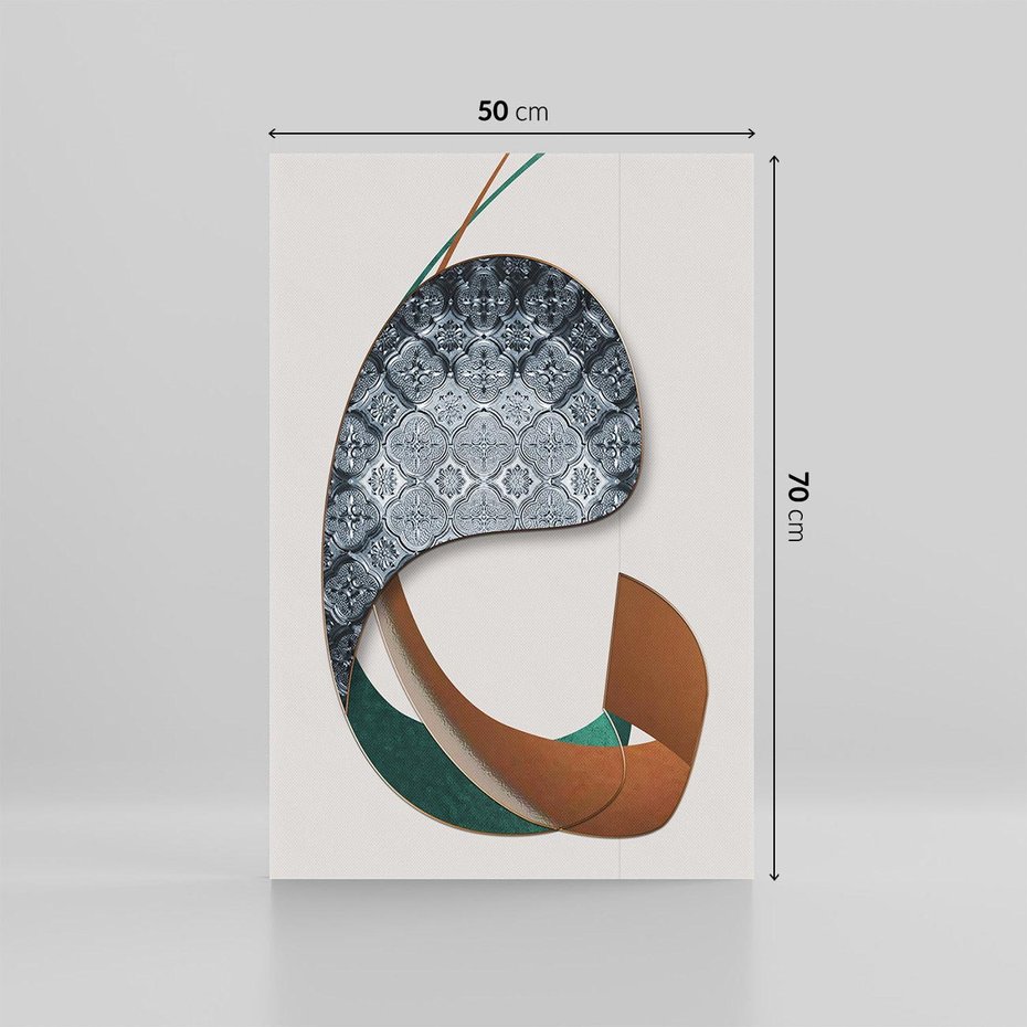 Obraz na płótnie 50x70 - Abstrakcyjne Światy Geometrii - nowoczesny, geometryczny