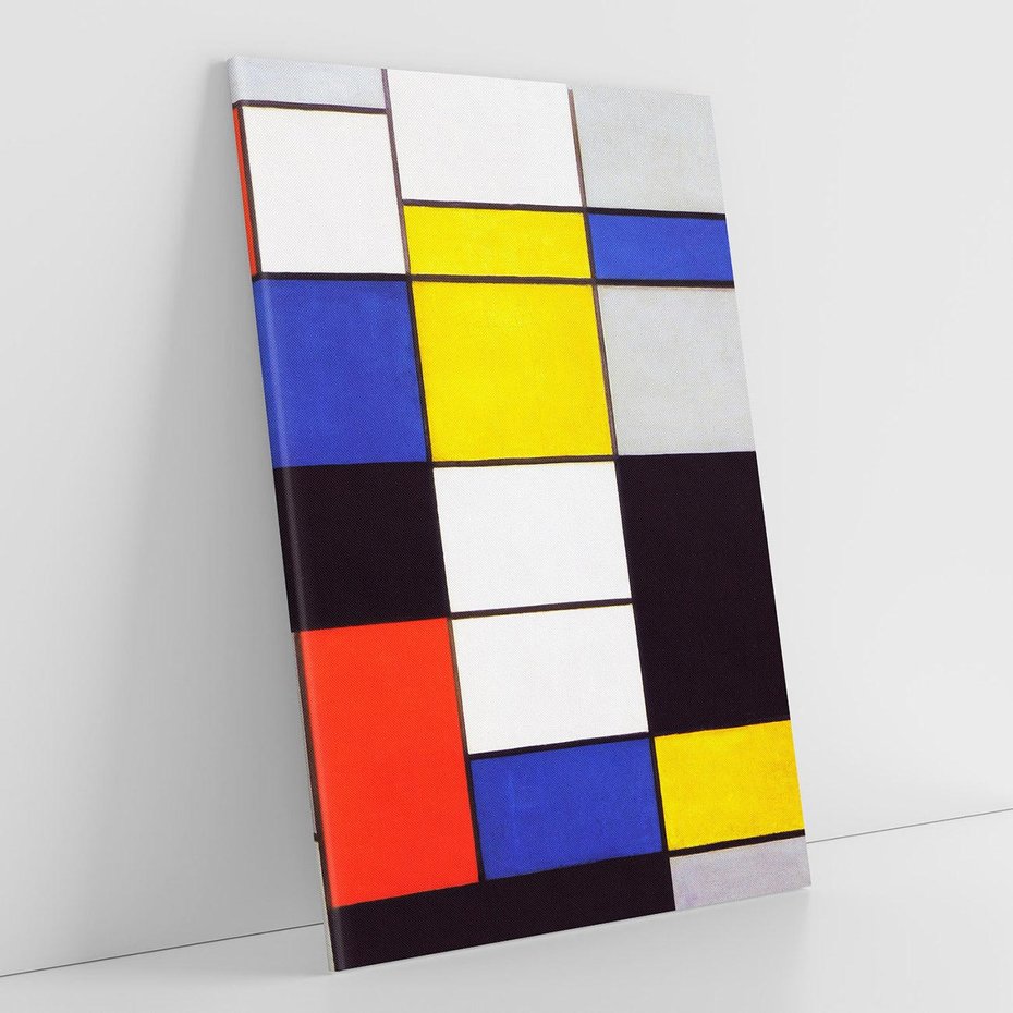 Obraz na płótnie 80x120 - Kompozycja A (1920), Piet Mondrian - Reprodukcja - reprodukcja, obraz na płótnie