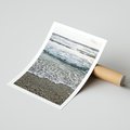 Plakat bez ramy 30x40 - Spokojna Plaża - plaża, żwirek