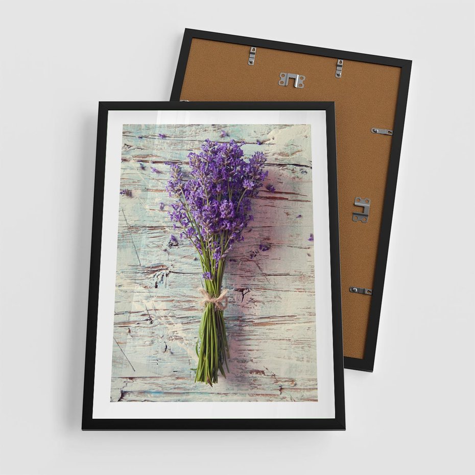 Plakat w ramie 50x70 - Kwiatowy bukiet pełen piękna - bukiet, kwiaty - rama czarna
