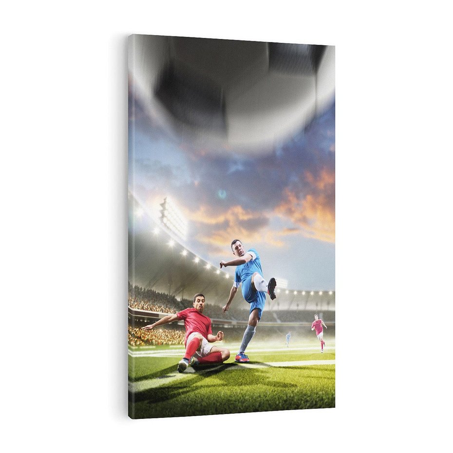 Obraz na płótnie 50x70 - Ekscytacja Sportowego Świata - gol, mecz