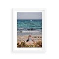 Plakat w ramie 30x40 - Relaks na Plaży - wakacje, plaża - rama biała