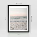 Plakat w ramie 40x50 - Krajobraz Morza i Fal - morze, fale - rama czarna