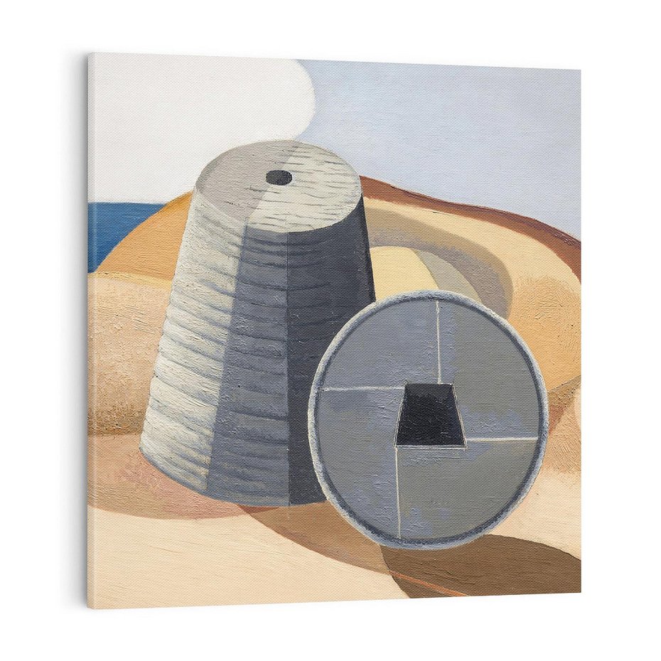 Obraz na płótnie 50x50 - Mineral Objects (1935), Paul Nash - Reprodukcja - reprodukcja, obraz na płótnie