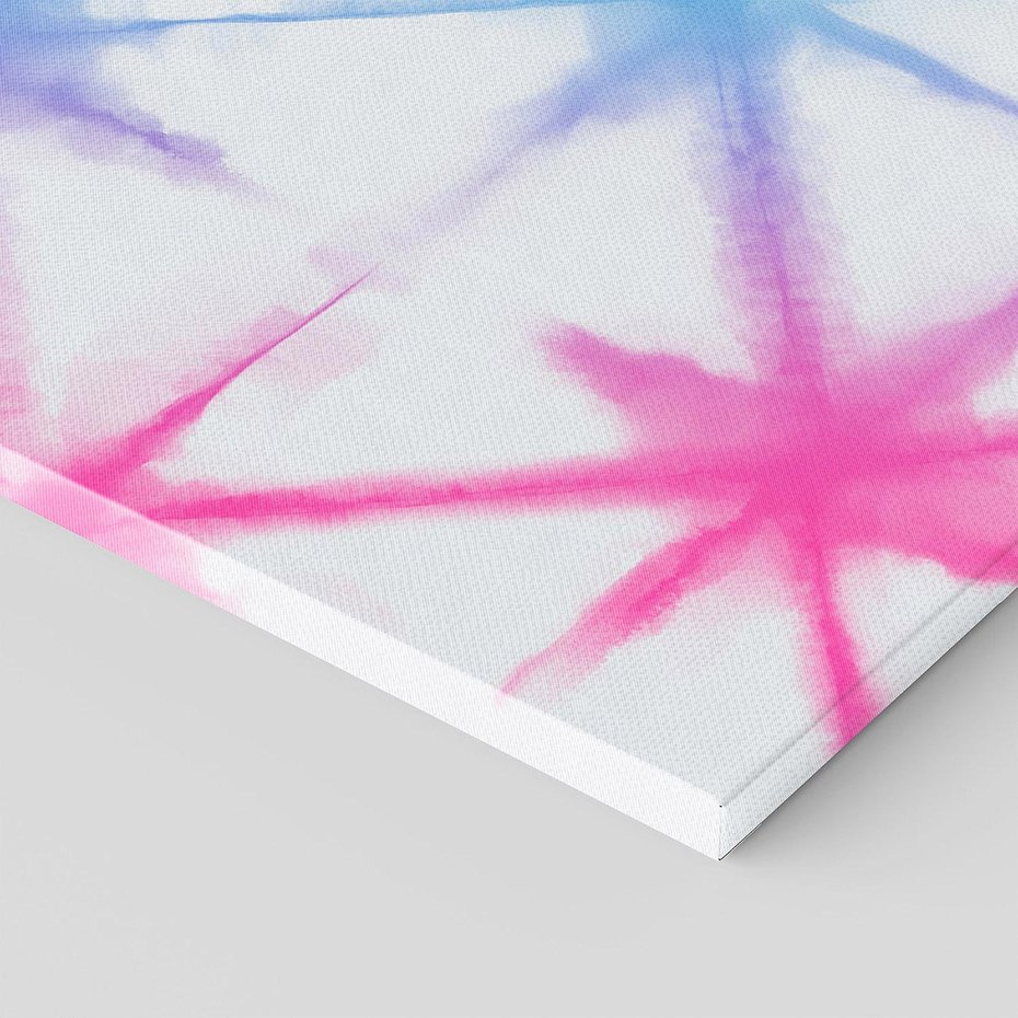 Obraz na płótnie 140x70 - Wibracje podświadomego hałasu - tęczowe kolorowe plamy, wybuchy