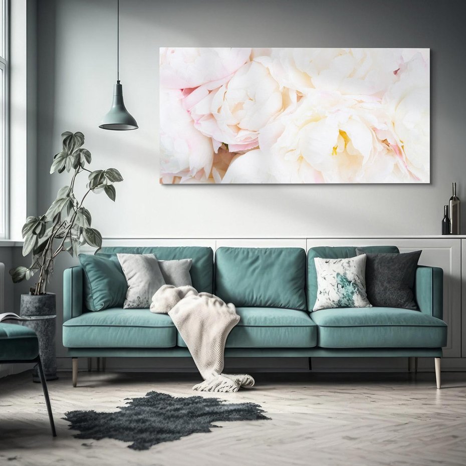 Obraz na płótnie 120x60 - natura w pełnym rozkwicie - kwiaty