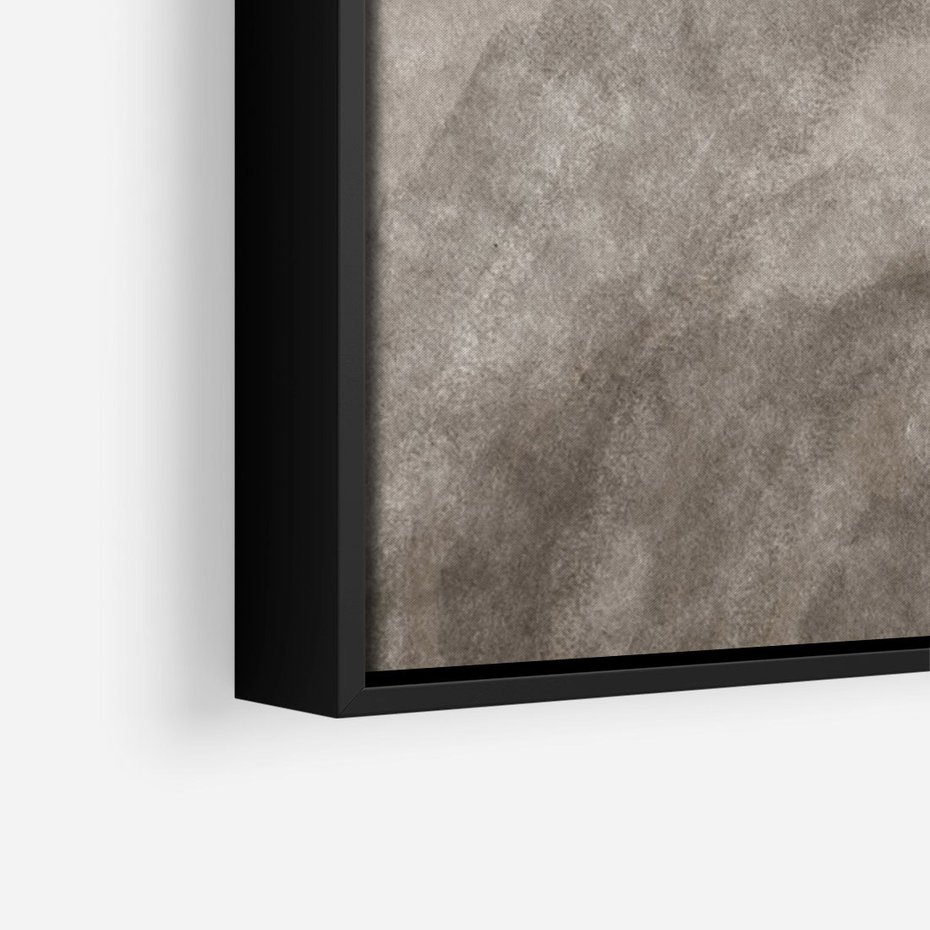 Obraz w ramie 70x100 - Przenikające Kształty - rozmyte cienie, abstrakcja - rama czarna