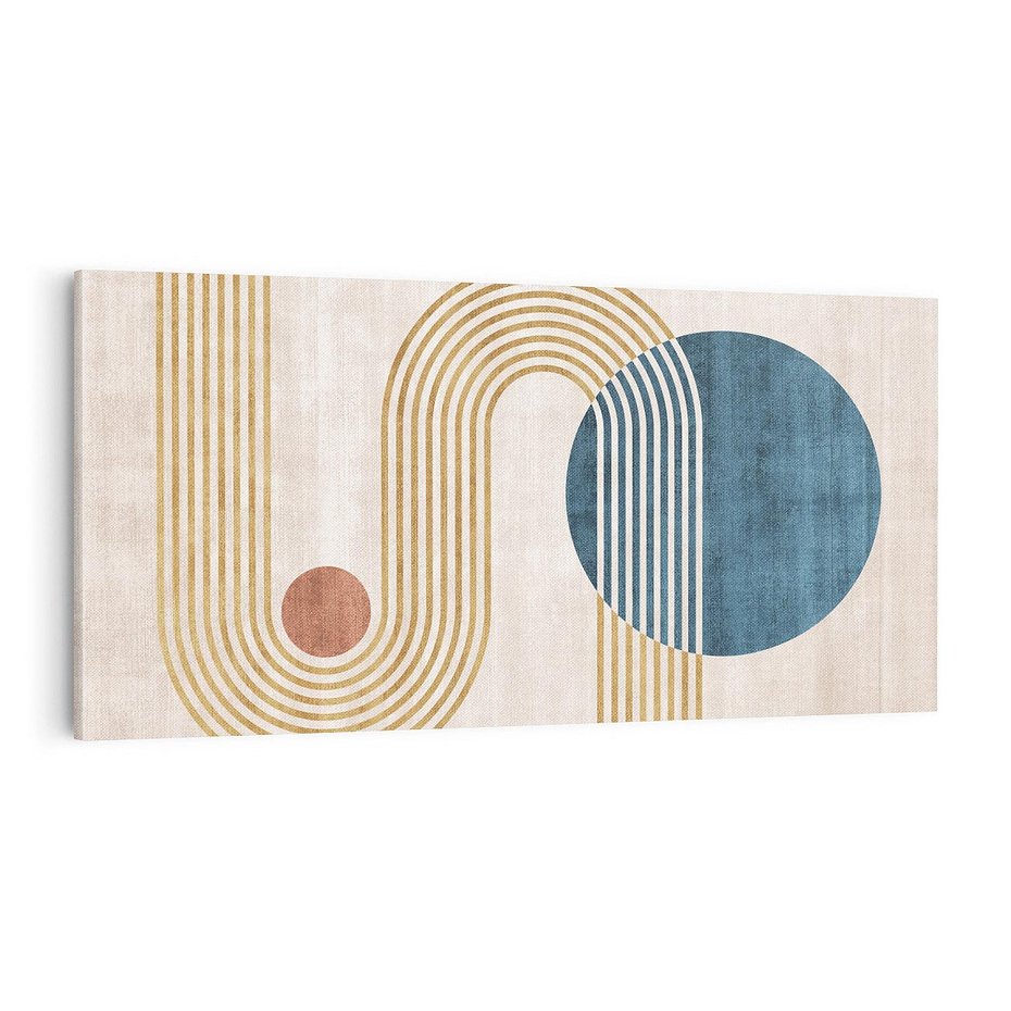 Obraz na płótnie 100x50 - Melodia ukrytych snów - retro grafika, styl mid-century