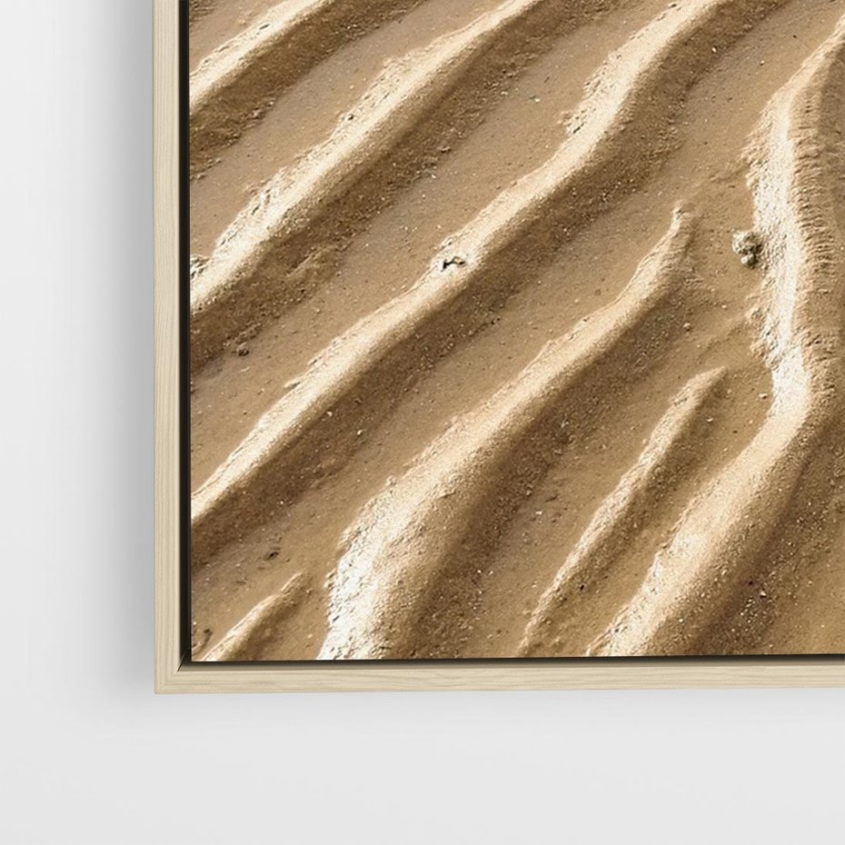 Obraz w ramie 100x70 - Piasek i Nieskończoność - pustynia, piasek - rama drewno