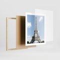 Plakat w ramie 40x50 - Paryż z wieżą Eiffla - Eiffla, Paryż - rama drewno