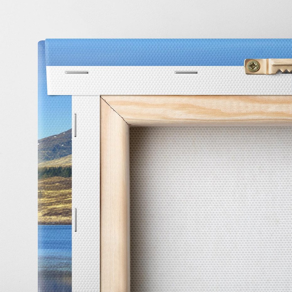 Obraz na płótnie 150x50 - Siła i Spokój Przyrody - góry, jezioro