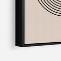 Obraz w ramie 70x100 - Puls Abstrakcji - abstrakcyjne linie, geometria - rama czarna