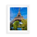 Plakat w ramie 40x50 - Wieża Eiffla w Paryżu - Eiffla, Paryż - rama biała