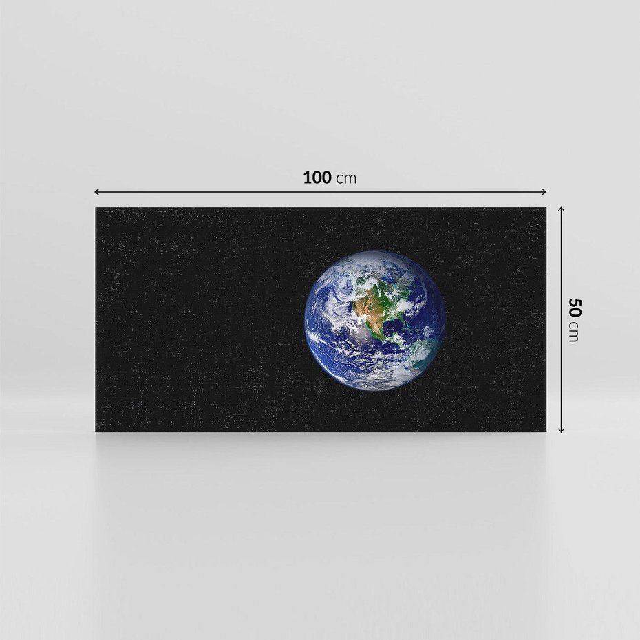 Obraz na płótnie 100x50 - Magiczne kosmiczne krajobrazy: ziemia i gwiazdy - kosmos, ziemia