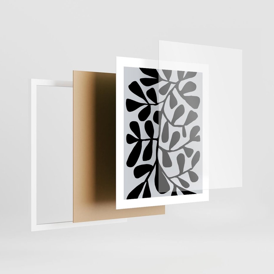 Plakat w ramie 40x50 - Echa Wyobraźni - matisse, sztuka nowoczesna - rama biała