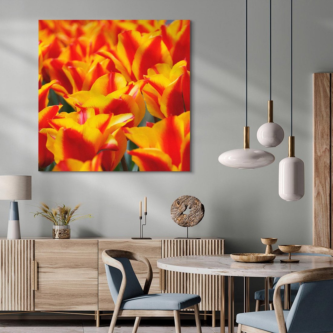 Obraz na płótnie 50x50 - Kwiatowa natura - kwiat, kwiaty