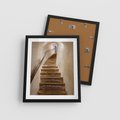 Plakat w ramie 40x50 - Schody Wymiarów - schody, tunel - rama czarna