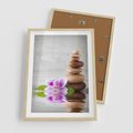 Plakat w ramie 50x70 - Spa japońskie: sztuka relaksu - spa, japońskie - rama drewno