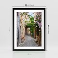 Plakat w ramie 30x40 - Ścieżka W Nieskończoność - uliczka, perspektywa - rama czarna