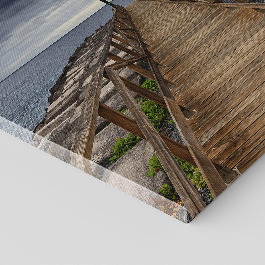 Obraz na płótnie 80x120 - Burzowe emocje - sztorm, morze