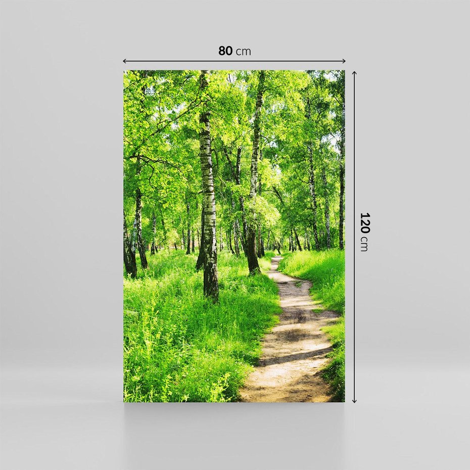 Obraz na płótnie 80x120 - odkryj piękno drzew - las, drzewa