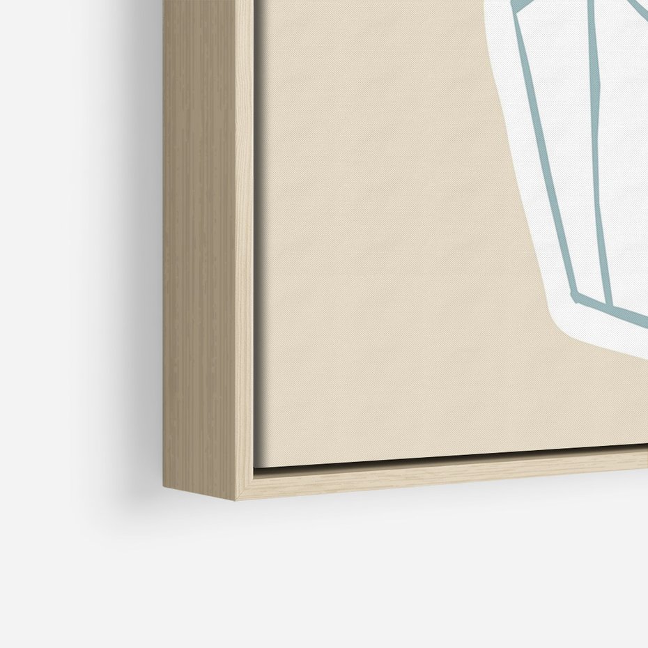 Obraz w ramie 70x100 - Bezgraniczne Marzenia - nowoczesna kompozycja, liście monstery w wazonie - rama drewno