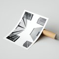 Plakat bez ramy 50x70 - Architektoniczna Symetria - architektura, wysoki wieżowiec