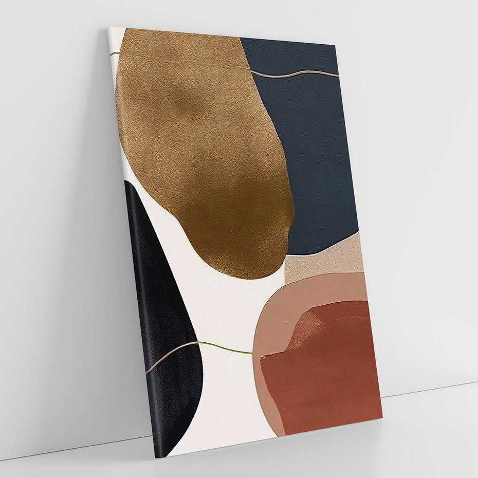 Obraz na płótnie 70x100 - Wibracje uczuć i emocji - nieregularne plamy, czarny