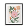 Plakat w ramie 40x50 - Kwiatowe Nastroje - kwiat, sztuka nowoczesna - rama czarna