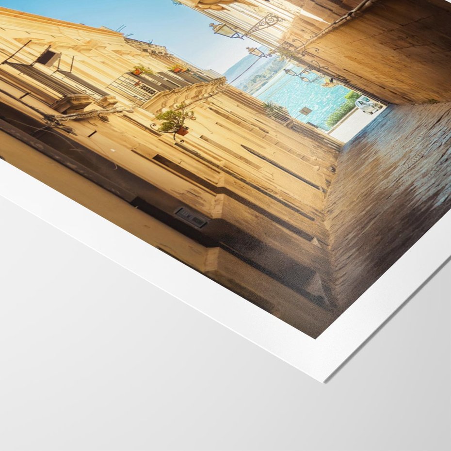 Plakat bez ramy 50x70 - Perspektywa magicznej uliczki - uliczka, perspektywa