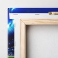 Obraz na płótnie 60x60 - Energia na stadionie - piłka, nożna