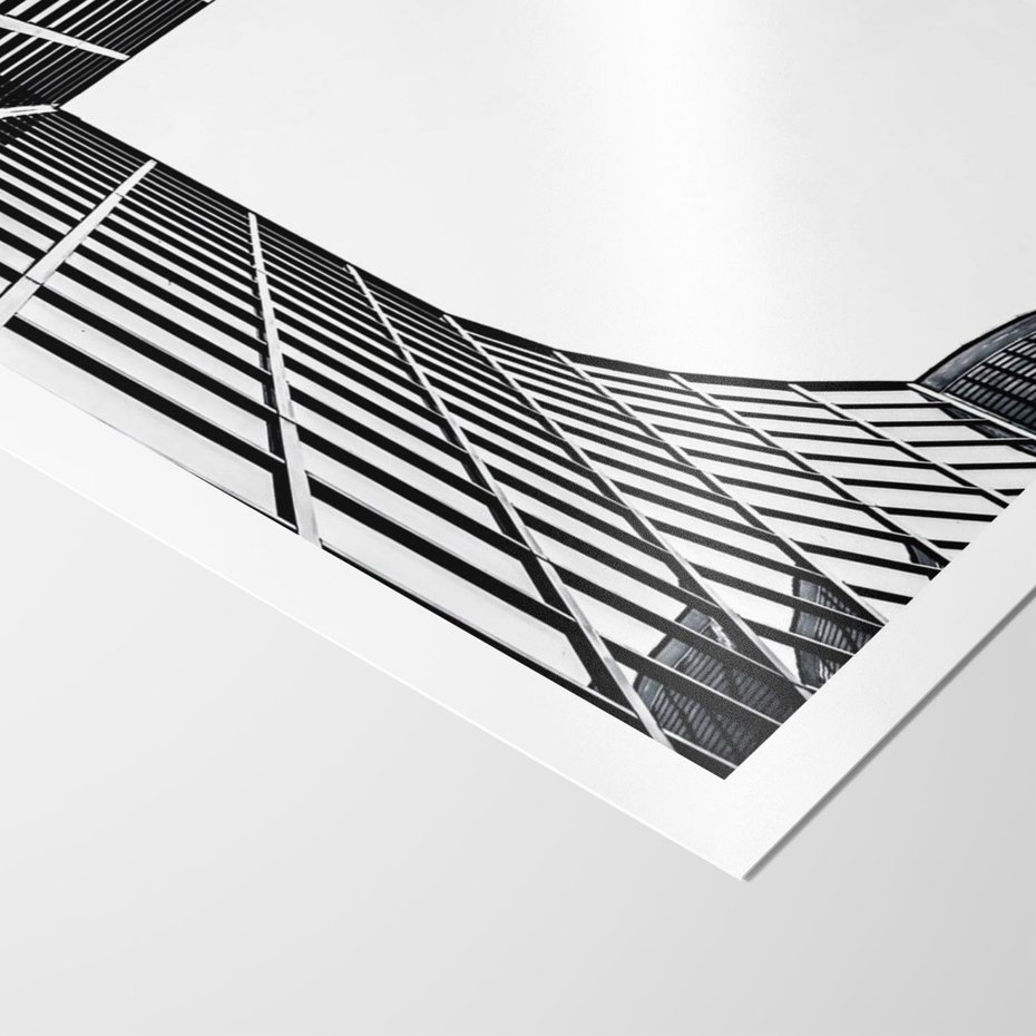 Plakat bez ramy 30x40 - Minimalizm Wysokości - architektura, czarno białe zdjęcie