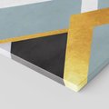 Obraz na płótnie 40x40 - Geometryczne Elementy - geometryczne kształty, elementy złota