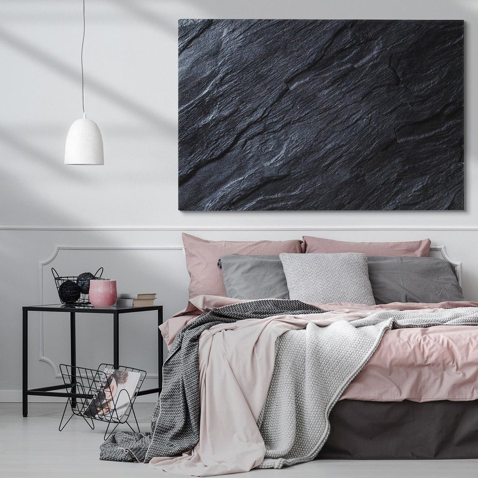 Obraz na płótnie 100x70 - Kamienne tekstury w trójwymiarze - kamień, tekstura