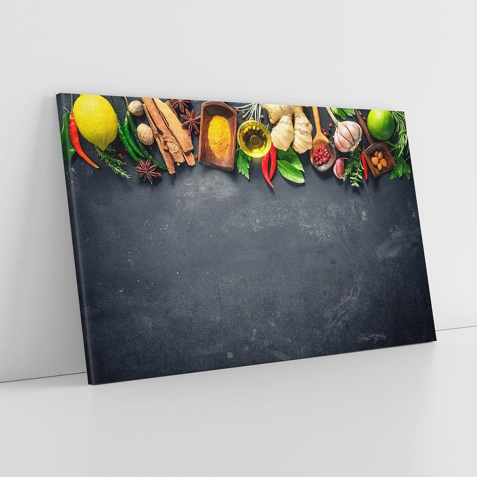 Obraz na płótnie 120x80 - zmysłowa podróż - przyprawy, orient