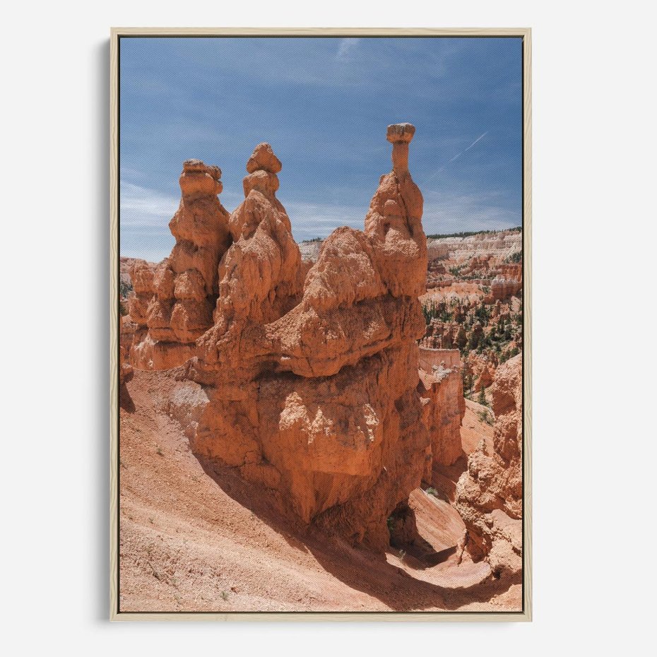 Obraz w ramie 80x120 - Spektakularne Formacje Naturalne - kanion, pustynia - rama drewno