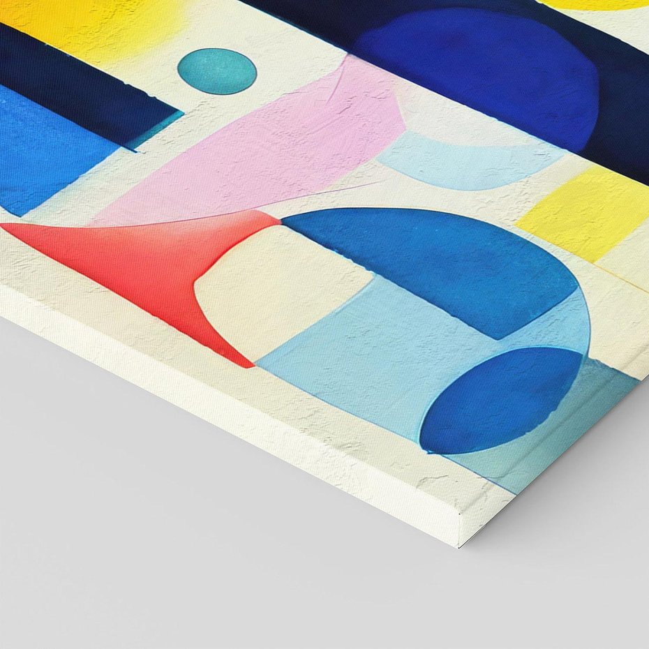 Obraz na płótnie 120x40 - Księga Akwarelowych Przeniknięć - abstrakcyjny obraz, różne kolorowe kształty