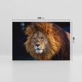 Obraz na płótnie 120x80 - Lew - Król Zwierząt - lew, zwierzęta