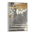 Obraz w ramie 50x70 - Malowane impresje zmysłów - abstrakcyjne plamy, linie - rama biała
