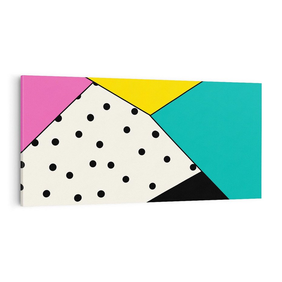 Obraz na płótnie 100x50 - Wesołe Geometryczne Kształty - geometryczne kształty, abstrakcja